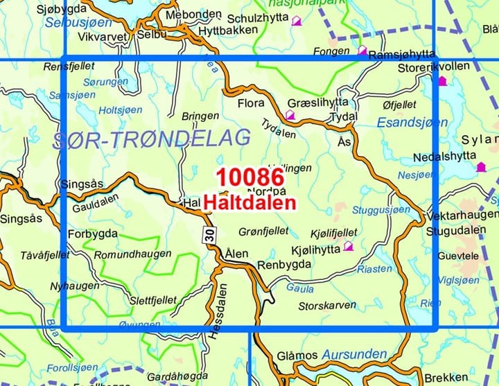 Nordeca Haltdalen Norge-Serien 1:50 000 Turkart Ugland IT