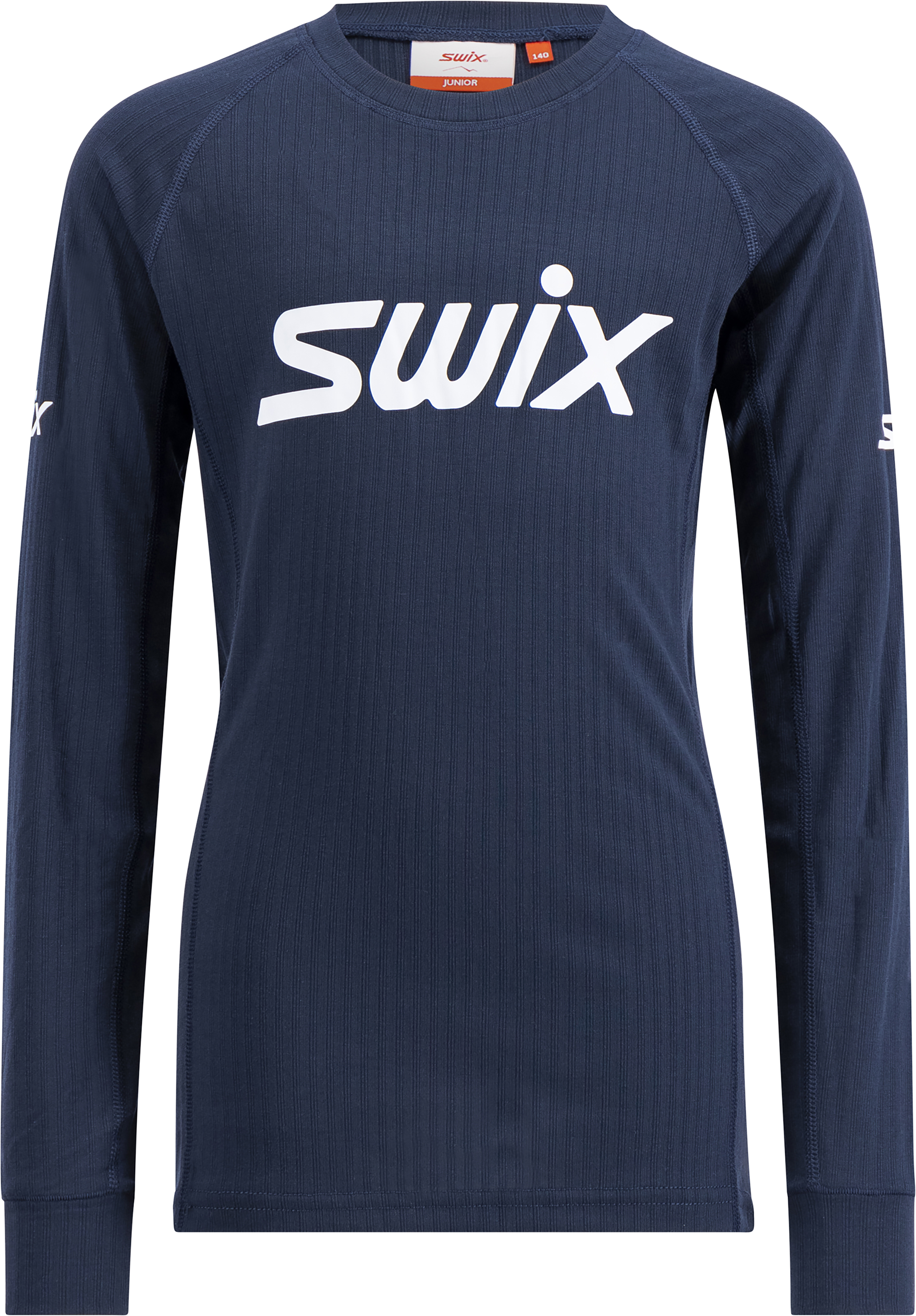 Swix Juniors' Racex Classic Long Sleeve Dark Navy/Bright White