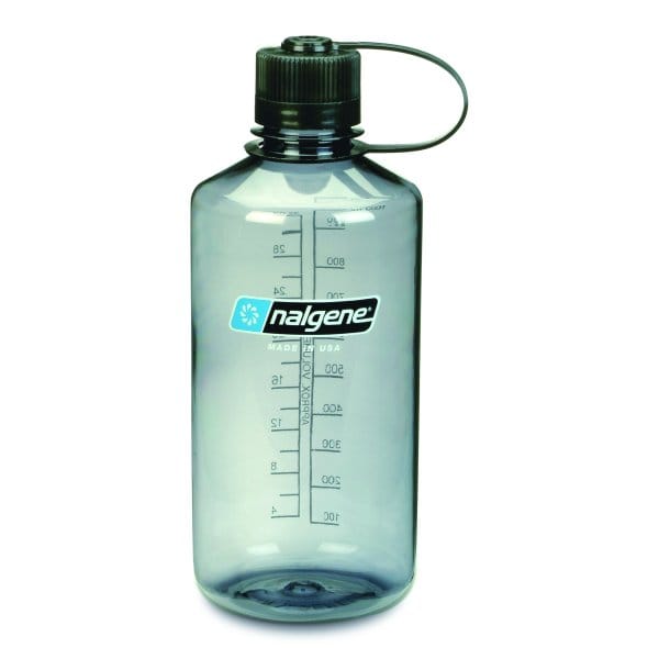 Nalgene Narrow Mouth Bottle 1L Grey/Black Nalgene Nalgene Narrow Mouth Bottle 1L Grey/Black Nalgene