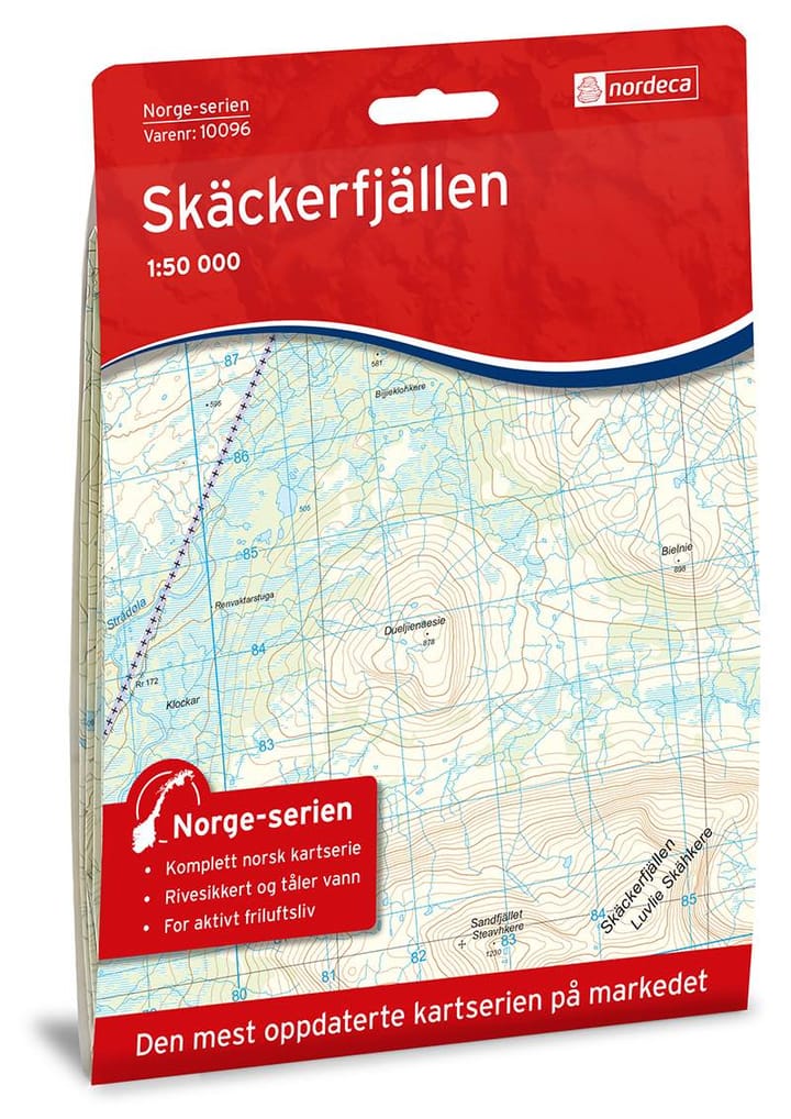 Nordeca Skäckerfjällen Norge-Serien 1:50 000 Turkart Ugland IT