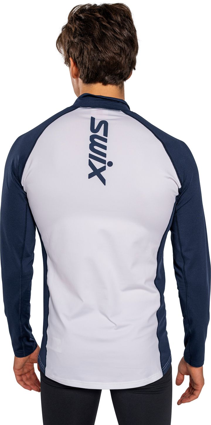 Swix Men’s RaceX Dry Half Zip Bright White/ Dark Navy Swix