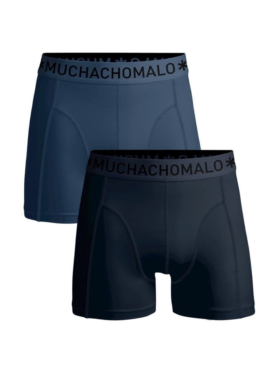 Muchachomalo 1010 Boxer Solid 2pk Blue/Blue