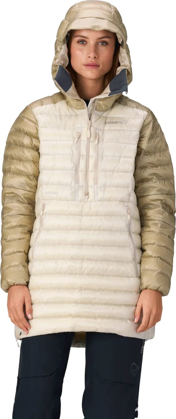 Norrøna Women's Lofoten Down800 Anorak  Oatmeal Norrøna