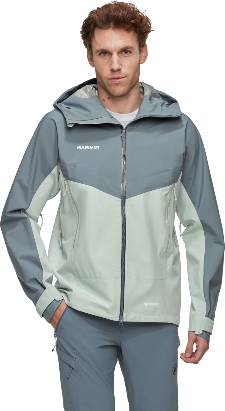 Mammut Men's Crater Iv Hs Hooded Jacket  Silver Sage/Strata Mammut