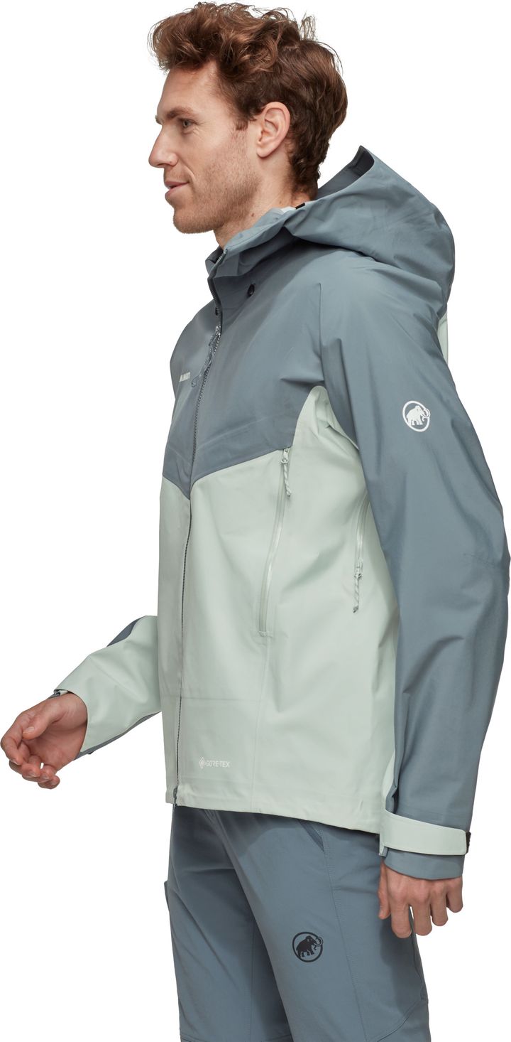 Mammut Men's Crater Iv Hs Hooded Jacket  Silver Sage/Strata Mammut