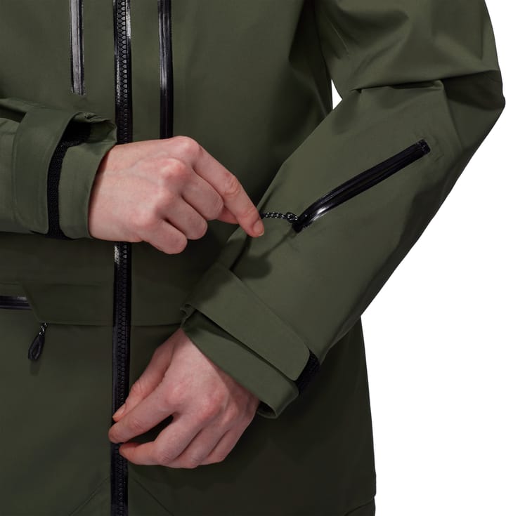 Mammut Women's Haldigrat Hardshell Hooded Jacket  Dark Marsh-Black Mammut