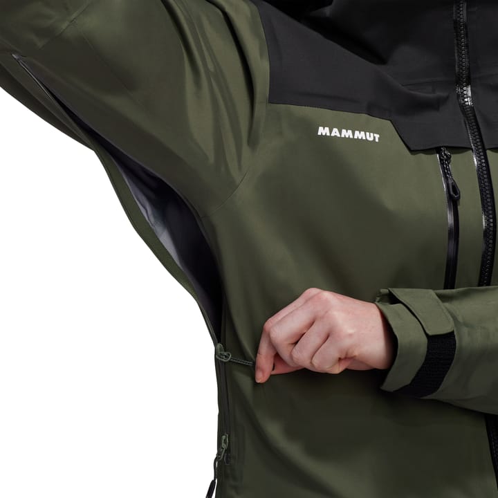 Mammut Women's Haldigrat Hardshell Hooded Jacket  Dark Marsh-Black Mammut