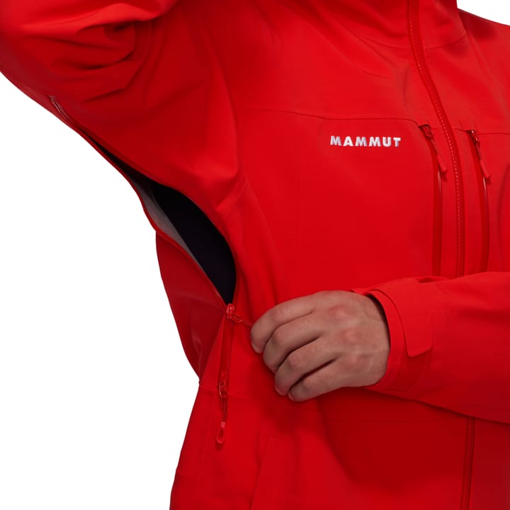 Mammut Men's Stoney Hardshell Hooded Jacket  Mammut Red Mammut