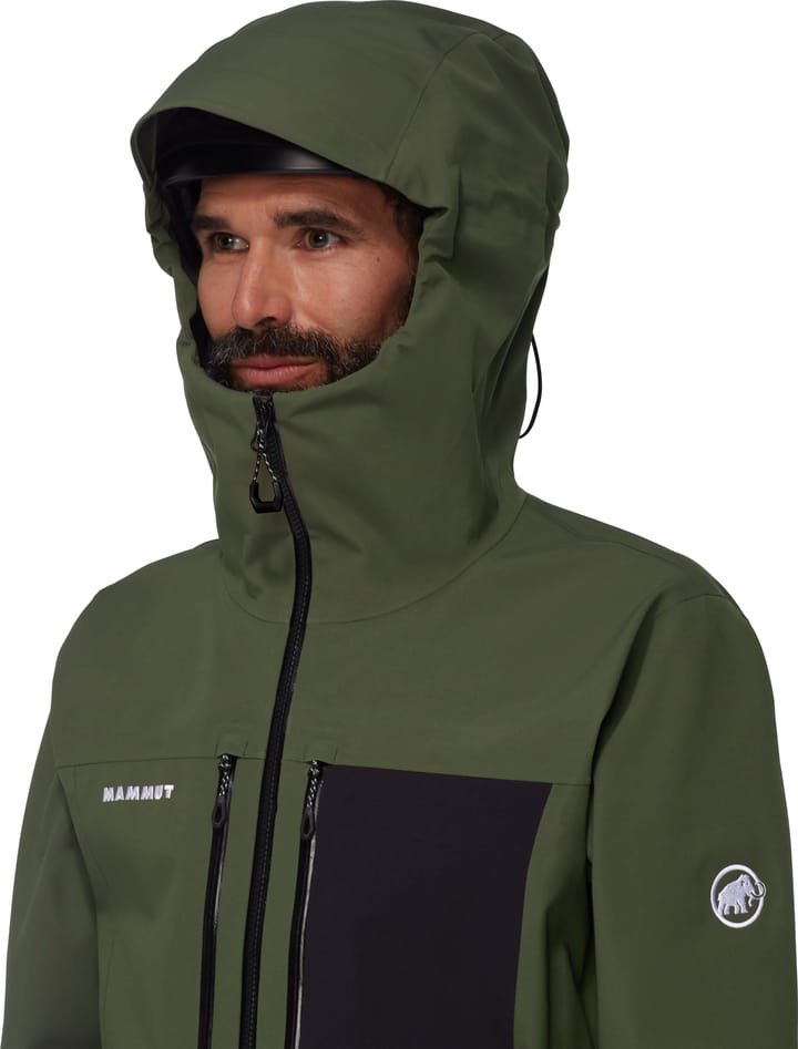 Mammut Men's Stoney Hardshell Hooded Jacket Dark Marsh-black Mammut Mammut Men's Stoney Hardshell Hooded Jacket Dark Marsh-black Mammut