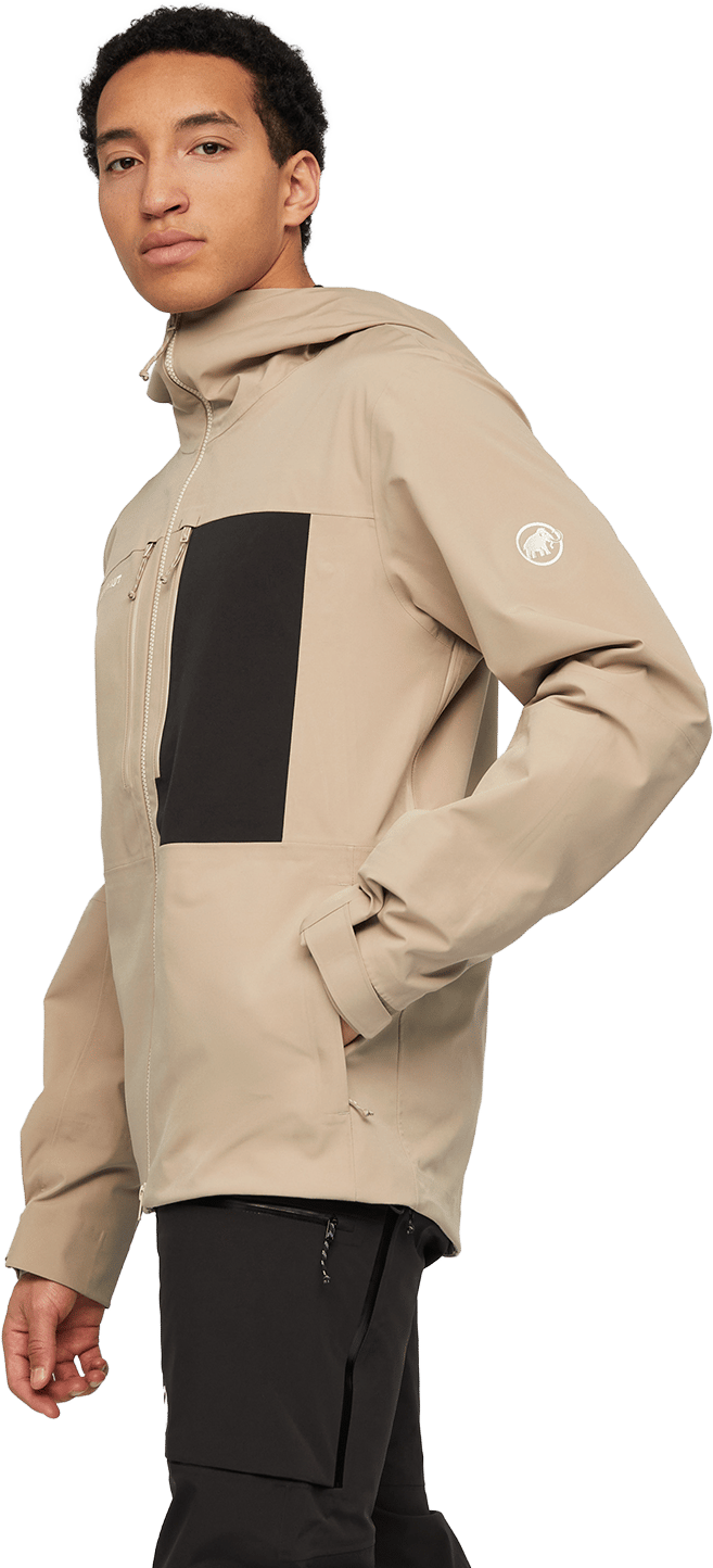 Mammut Men's Stoney Hardshell Hooded Jacket  Sablun-black Mammut