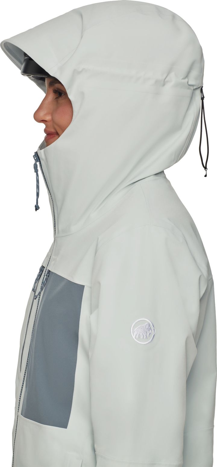 Mammut Women's Stoney Hardshell Thermo Hooded Jacket  Silver Sage/Strata Mammut