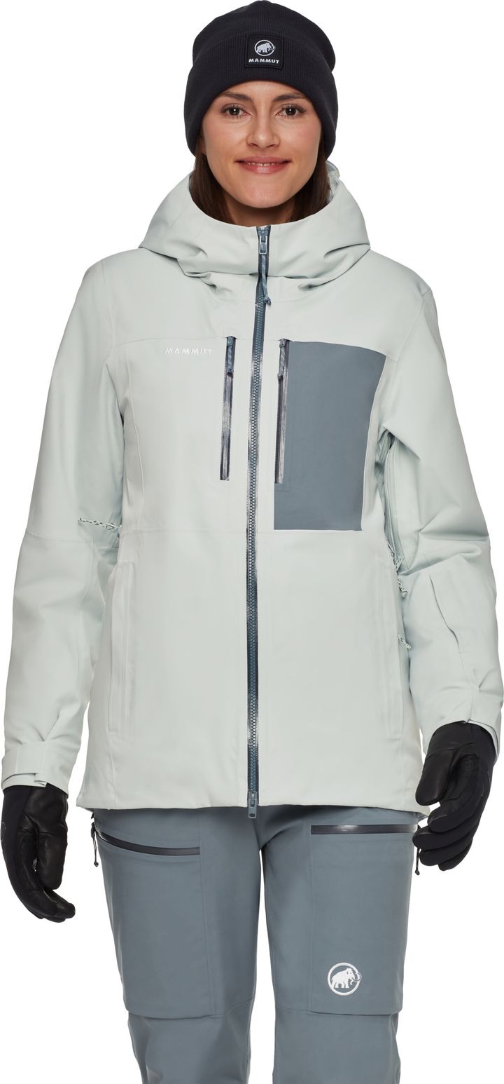 Mammut Women's Stoney Hardshell Thermo Hooded Jacket  Silver Sage/Strata Mammut