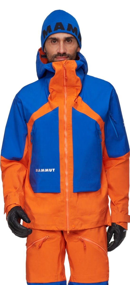 Mammut Eiger Nordwand Pro Hs Hooded Jacket Men Eiger Orange-eiger Blue Mammut Mammut Eiger Nordwand Pro Hs Hooded Jacket Men Eiger Orange-eiger Blue Mammut