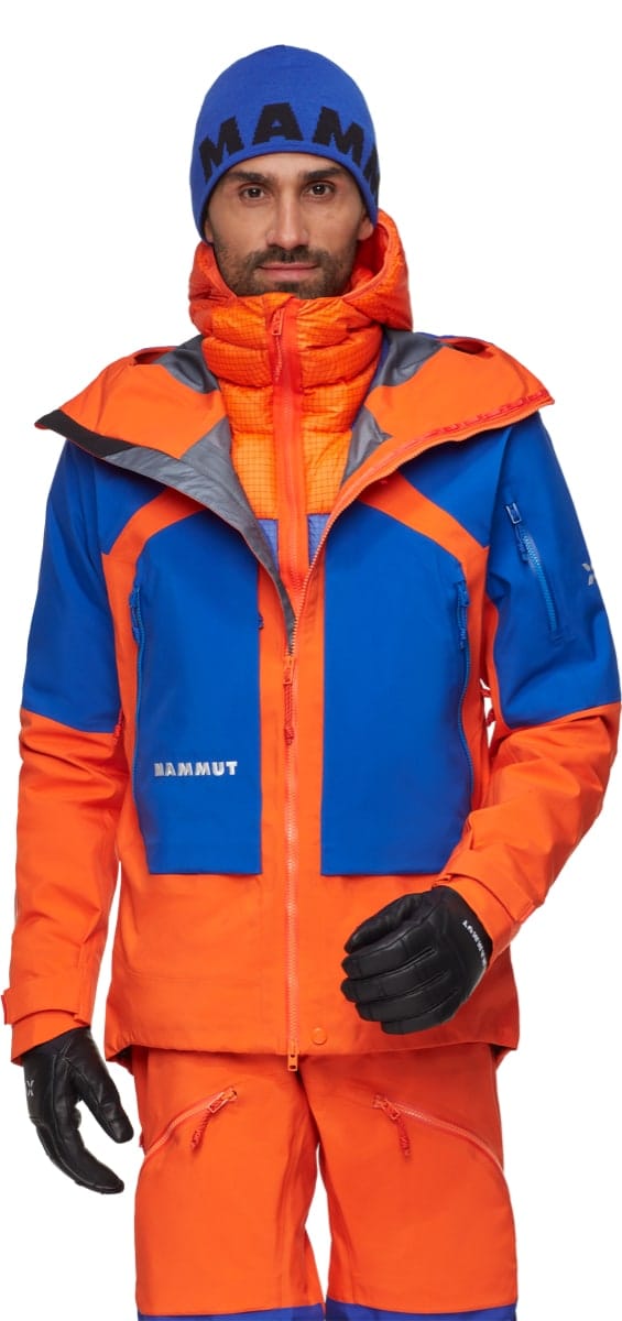 Mammut Eiger Nordwand Pro Hs Hooded Jacket Men Eiger Orange-eiger Blue Mammut Mammut Eiger Nordwand Pro Hs Hooded Jacket Men Eiger Orange-eiger Blue Mammut