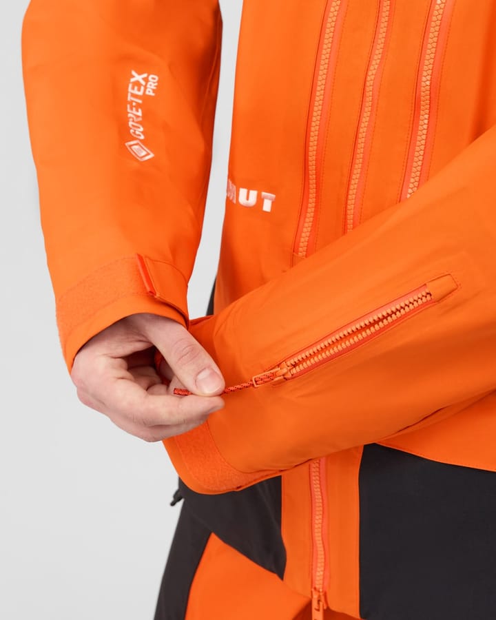 Mammut Eiger Free Pro HS Hooded Jacket Men Eiger Orange-black Mammut
