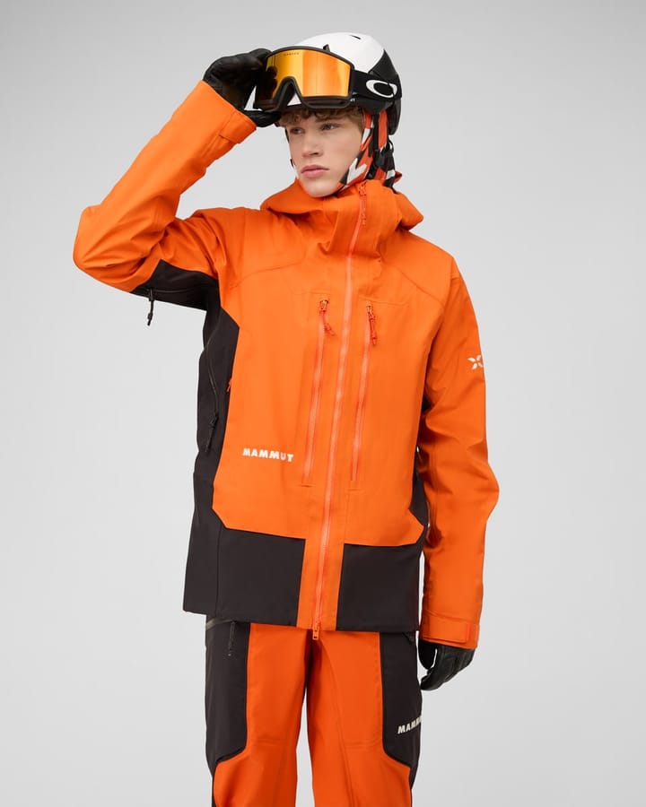Mammut Eiger Free Pro HS Hooded Jacket Men Eiger Orange-black Mammut