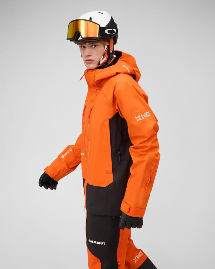 Mammut Eiger Free Pro HS Hooded Jacket Men Eiger Orange-black Mammut