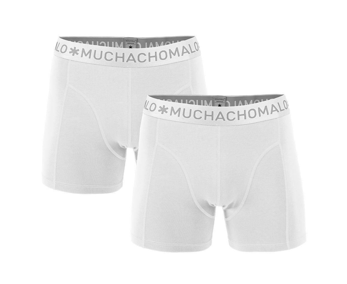 Muchachomalo Man 1010 Boxer Solid 2pk White
