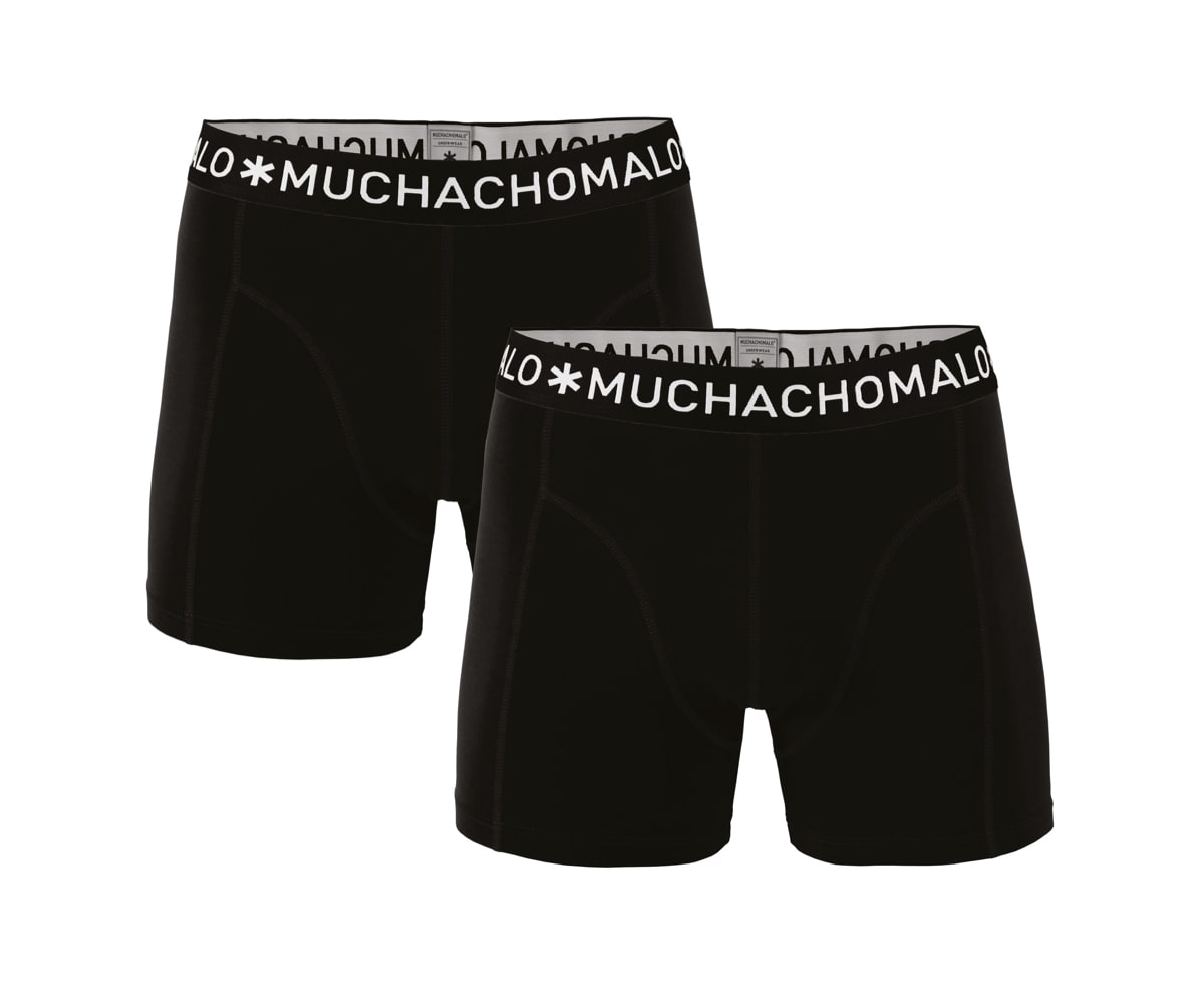 Muchachomalo Man 1010 Boxer Solid 2pk Black