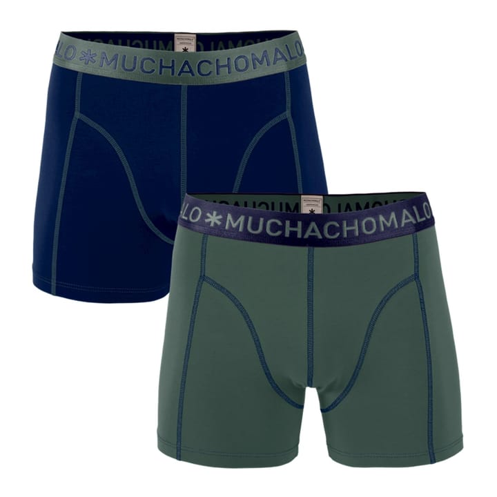 Muchachomalo 1010 BOXER 2PK NAVY GREEN/DEEP BLUE Muchachomalo
