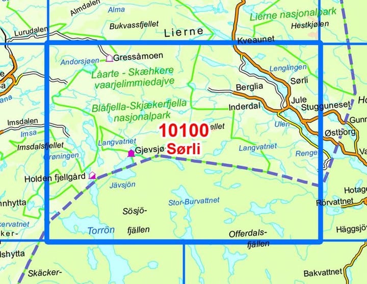 Nordeca Sørli Norge-Serien 1:50 000 Turkart Ugland IT