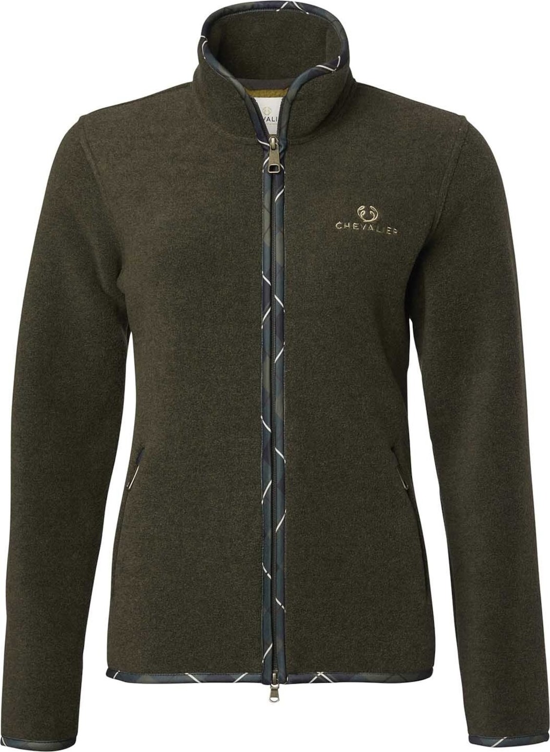 Chevalier Women's Mainstone 75 Y Anniversary Jacket Autumn Green Checked Mellanlager tröjor 42