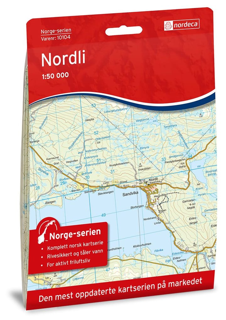 Nordeca Nordli Norge-Serien 1:50 000 Turkart Ugland IT