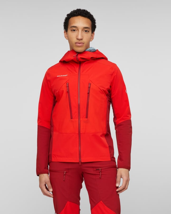 Mammut Aenergy Pro SO Hybrid Hooded Jacket Men Mammut Red-dark Mammut Red Mammut