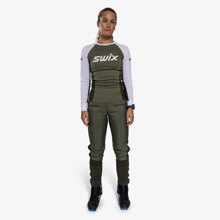 Swix Women's RaceX Classic Long Sleeve Olive/ Bright White Swix
