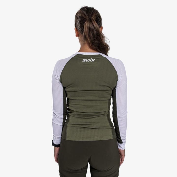 Swix Women's RaceX Classic Long Sleeve Olive/ Bright White Swix
