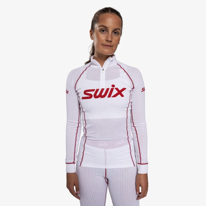 Swix Racex Classic Half Zip W Bright White/Swix Red Swix