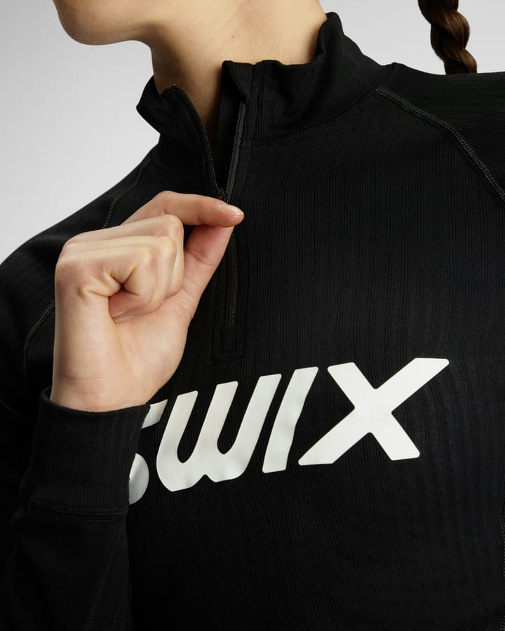 Swix Women's Racex Classic Half Zip Jet Black Swix