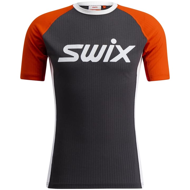 Swix Racex Classic Short Sleeve M Magnet/Fiery Red Swix