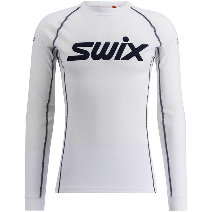 Swix Racex Classic Long Sleeve M Bright White/ Dark Navy Swix