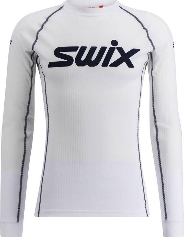 Swix Racex Classic Long Sleeve M Bright White/ Dark Navy Swix