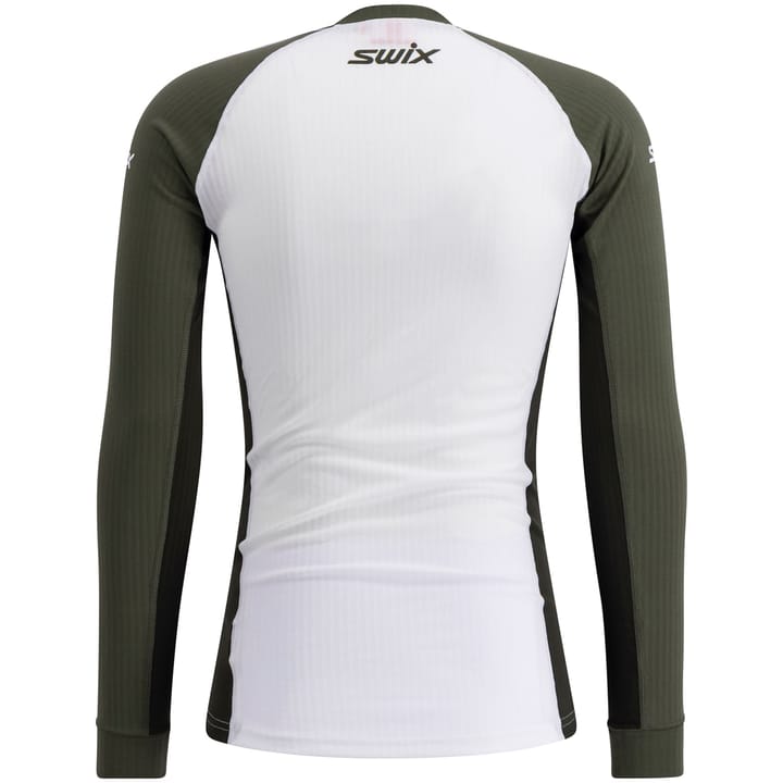 Swix Men's RaceX Classic Long Sleeve Bright White/ Olive Swix