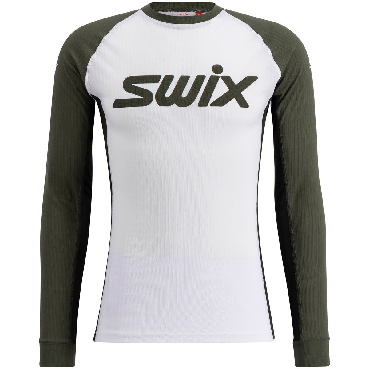 Swix Racex Classic Long Sleeve M Bright White/ Olive