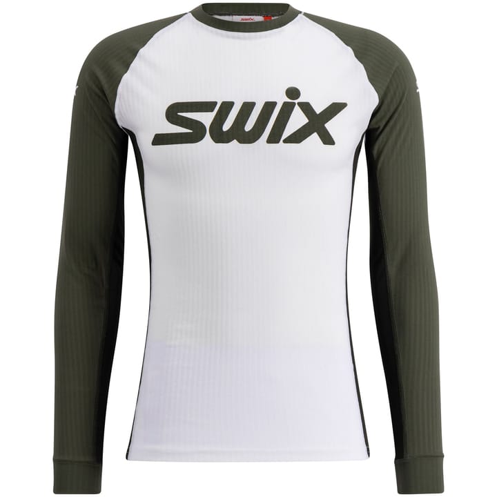 Swix Men's RaceX Classic Long Sleeve Bright White/ Olive Swix