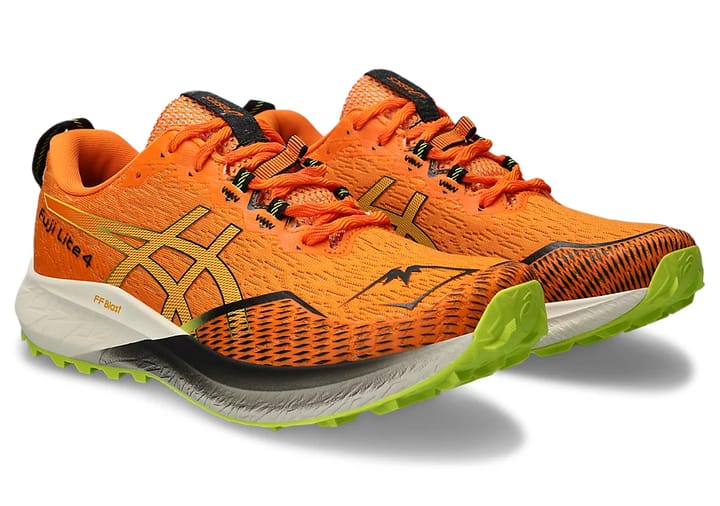 Asics Men's Fuji Lite 4 Bright Orange/Neon Lime Asics Asics Men's Fuji Lite 4 Bright Orange/Neon Lime Asics