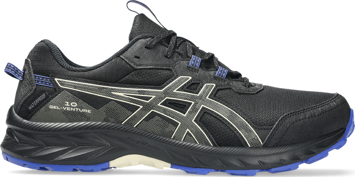 Asics Men's GEL-Venture 10 Waterproof Black/Brown Stone Løpesko 44
