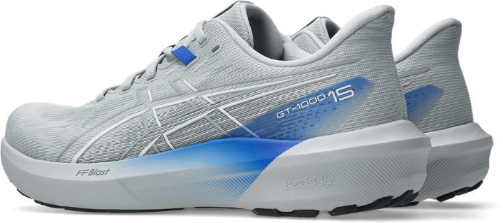 Asics Men's Gt-1000 15 Piedmont Grey/neon Blue Asics