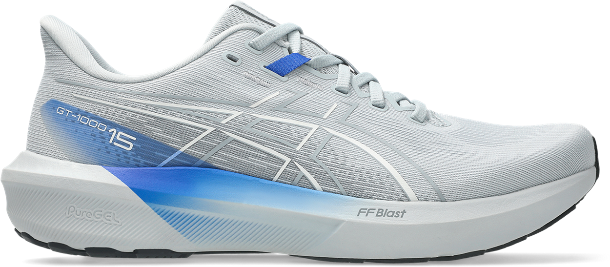 Asics Men's Gt-1000 15 Piedmont Grey/neon Blue