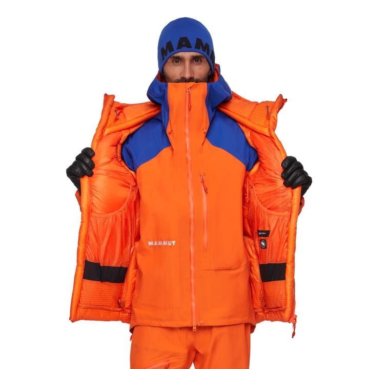 Mammut Eiger Nordwand Advanced Down In Hooded Jacket Men Eiger Orange-eiger Blue Mammut