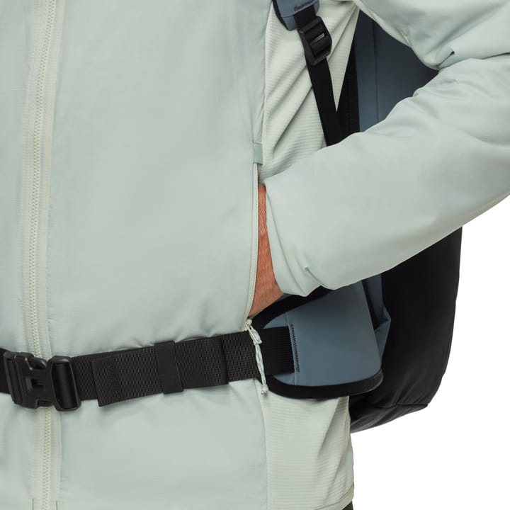 Mammut Men's Rime Air In Hybrid Hooded Jacket Silver Sage Mammut