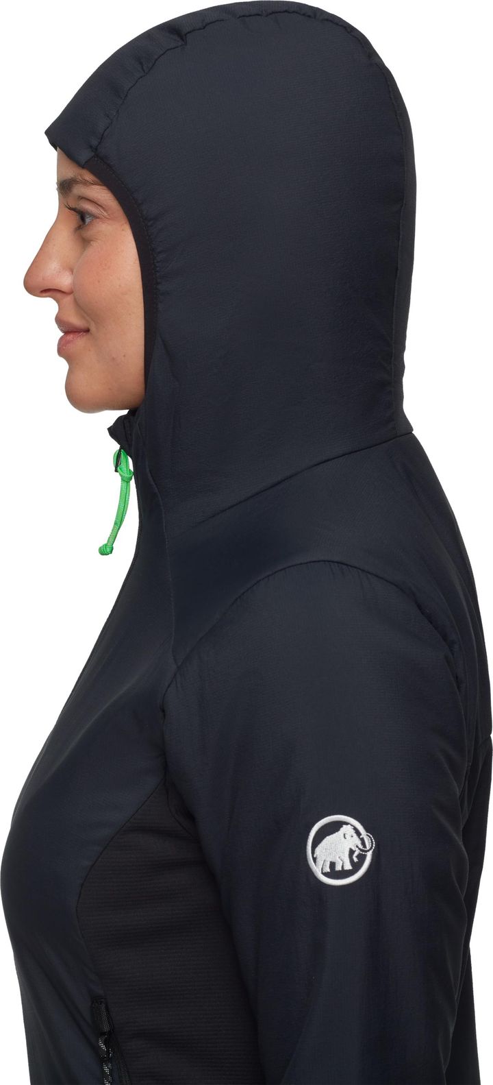 Mammut Women's Rime Air In Hybrid Hooded Jacket Black Mammut