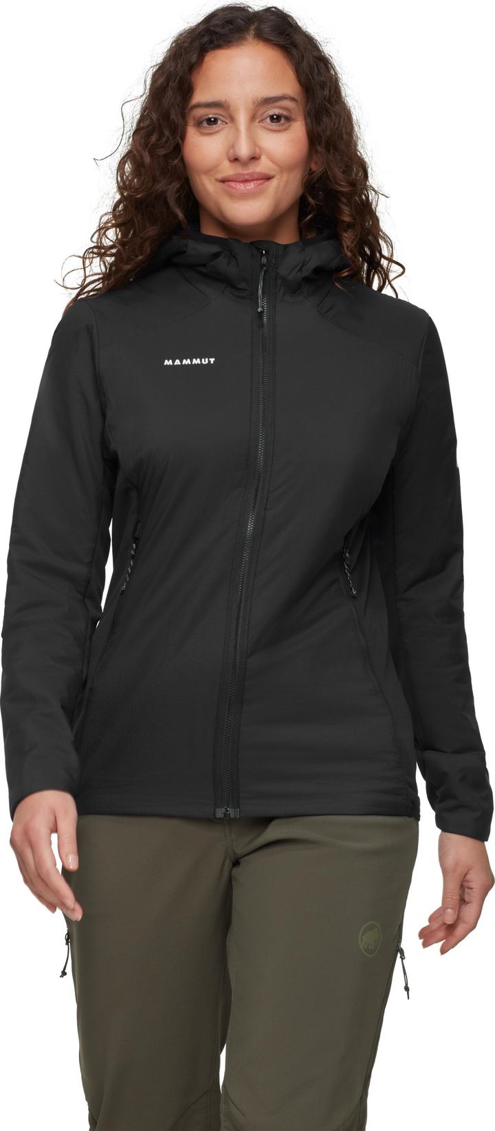Mammut Women's Rime Air In Hybrid Hooded Jacket Black Mammut