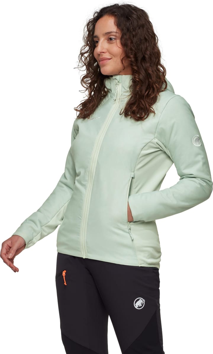 Mammut Women's Rime Air In Hybrid Hooded Jacket Silver Sage Mammut