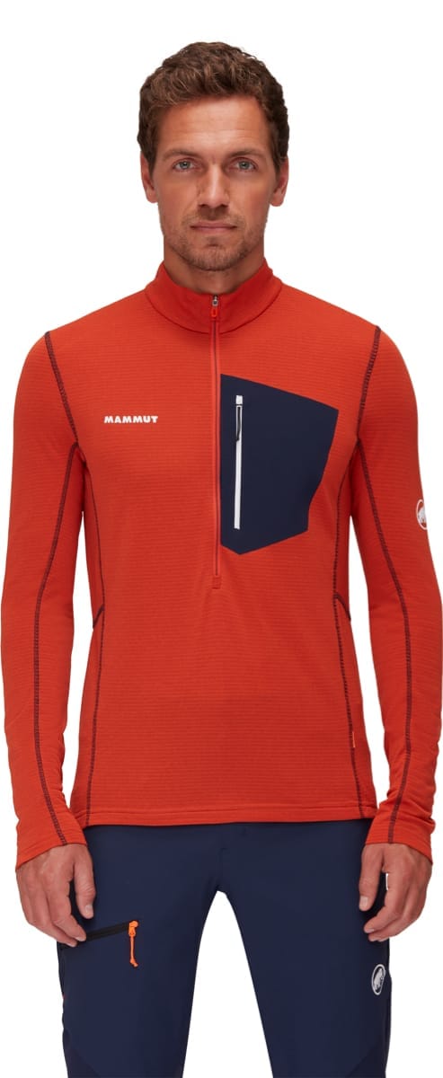 Mammut Aenergy Light Ml Half Zip Pull Men Hot Red-Marine Mammut Mammut Aenergy Light Ml Half Zip Pull Men Hot Red-Marine Mammut