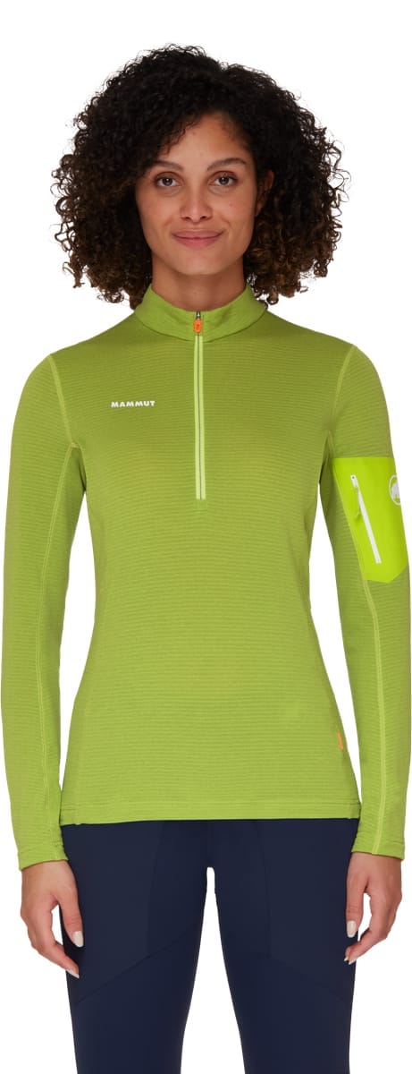 Mammut Aenergy Light ML Half Zip Pull Women highlime-granit Mammut Mammut Aenergy Light ML Half Zip Pull Women highlime-granit Mammut