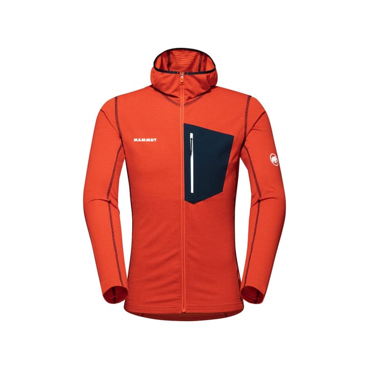 Mammut Men's Aenergy Light ML Hooded Jacket Hot Red/Marine Mammut Mammut Men's Aenergy Light ML Hooded Jacket Hot Red/Marine Mammut